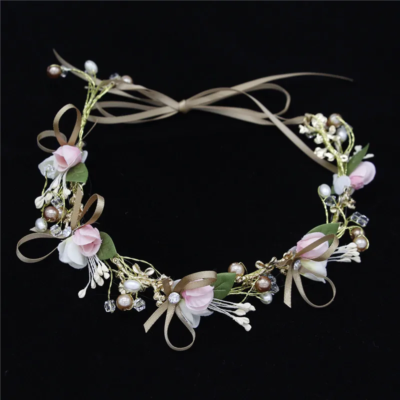 2018 г. женские ручной работы цветок Свадебные заставки head jewelry аксессуары для