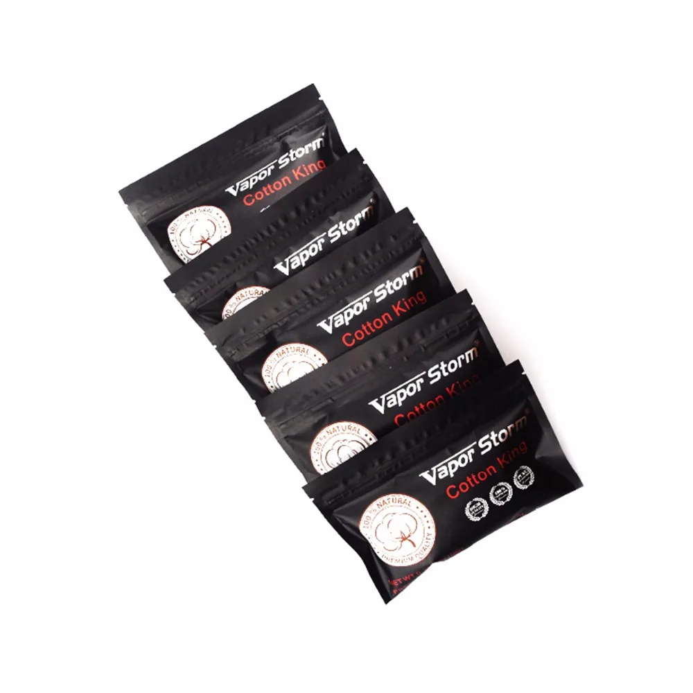 Электронная сигарета Vapor Storm органический хлопок дрипка Cotton King для DIY RDA RBA Wick|organic