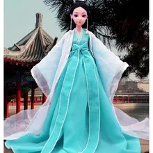 Новинка, традиционные китайские куклы, игрушки для девочек, древняя Коллекционная Красивая винтажная кукла принцессы в этническом стиле с платьем