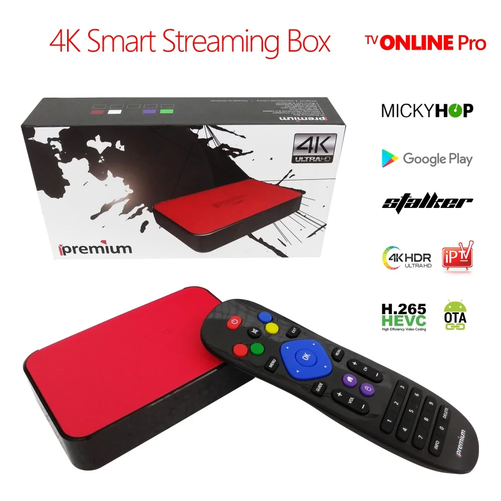 2018 ipremium 4K IP ТВ потоковая коробка на базе Android система Mickyhop с Европа арабские