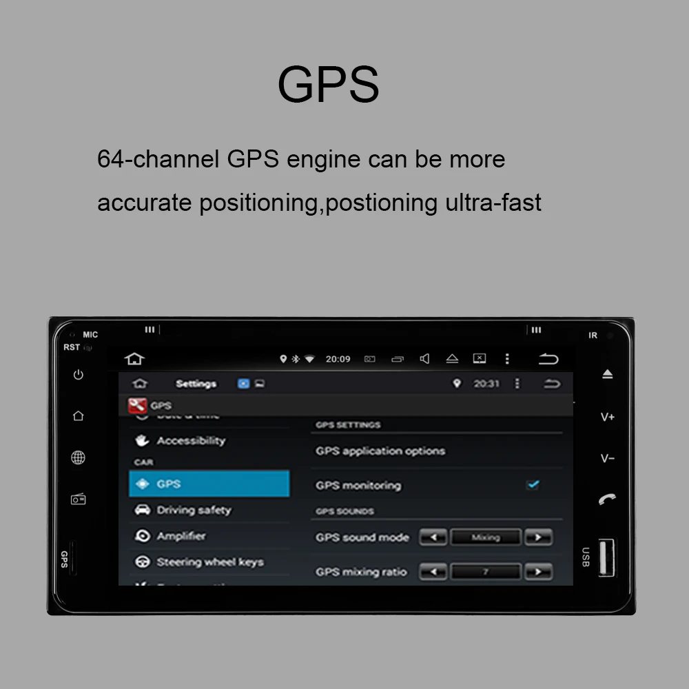 8 ядерный Android 9,0 автомобильный dvd-плеер с gps-навигацией универсальная модель для Toyota Fortuner Corolla Vios Yaris Hilux Радио стерео