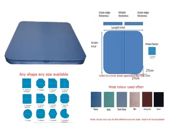 

spa cover leather vinyl only 2200mmx2170mm ,any size any shape can be customized