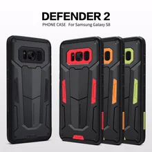 Чехол для samsung Galaxy S8/S8 plus Nillkin Defender, Жесткий Чехол на заднюю панель, крепкий противоударный+ комбинированный ТПУ