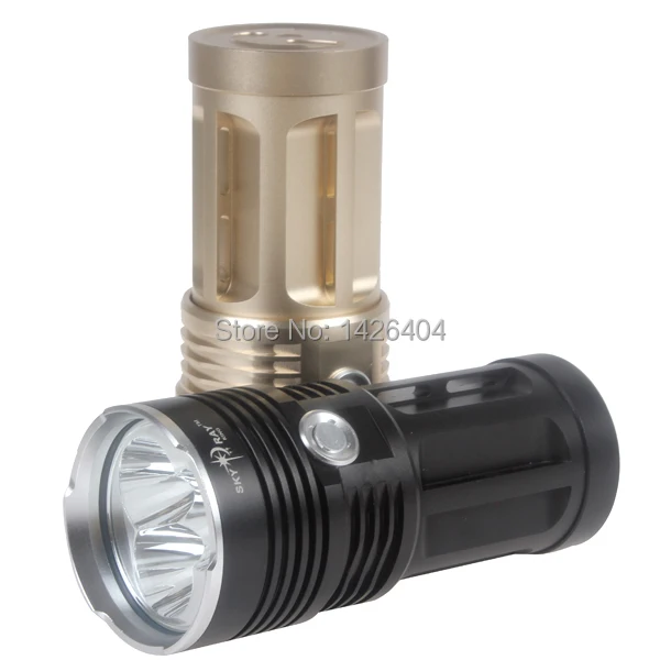 SKYRAY Aluminum Super Bright 5000 Lumens 3 x XM-L T6 LED Flashlight Waterproof 18650 Torch Flash Light Lamp