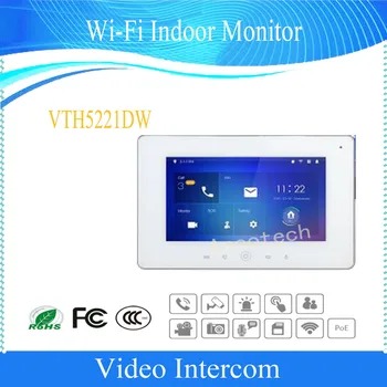 

Free Shipping DAHUA Touch Screen IP Video Intercom 7inches Wi-Fi Indoor Monitor DHI-VTH5221D/VTH5221DW