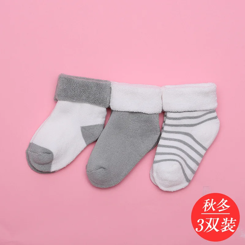 Носки унисекс для малышей 0-12 месяцев, хлопковые носки для новорожденных, 3 пар/лот носки для маленьких детей с рисунками милые детские носки для мальчиков и девочек, meias