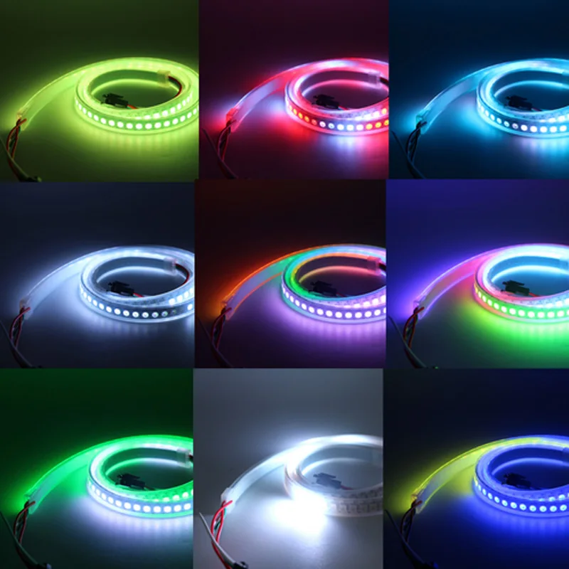 0 5 м 1 WS2812B 144 пикселей/светодиодов/м 5050 RGB полноцветная светодиодная лента WS2812 2812IC