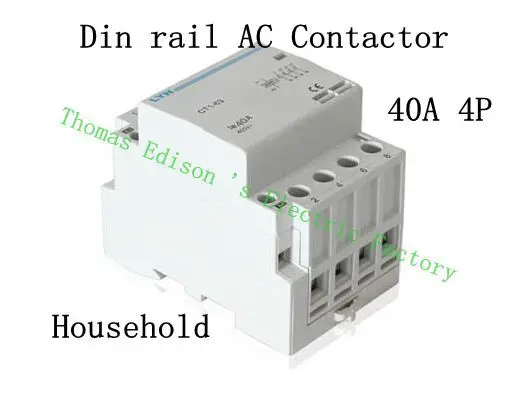 

auxiliar de partida KOHTAKTOP CT1 CT1-63 40A 4P 220V 230V 50HZ 60HZ Din rail Household AC Contactor Starter