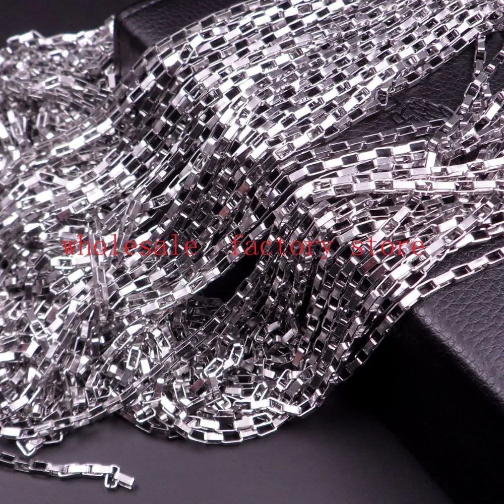 

Lot 5meter Silver Shiny Stainless steel Long BOx- Link Chain jewelry Finding Marking Chain DIY