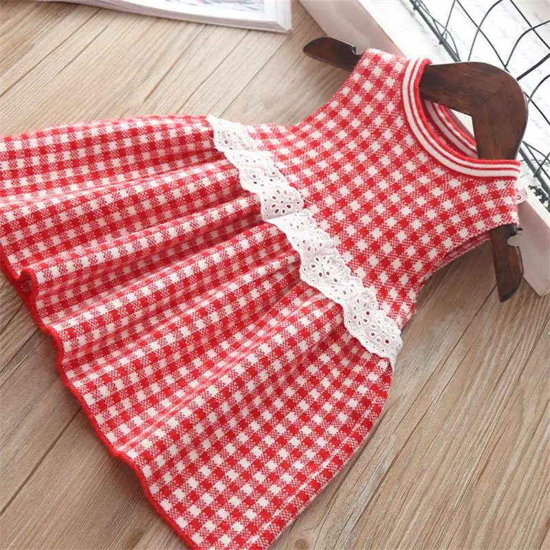 

Girls Dress 2019 Summer Girls Cotton Sleeveless Princess Dress Small Fragrance Style Kids Dresses For Girls Party Dress