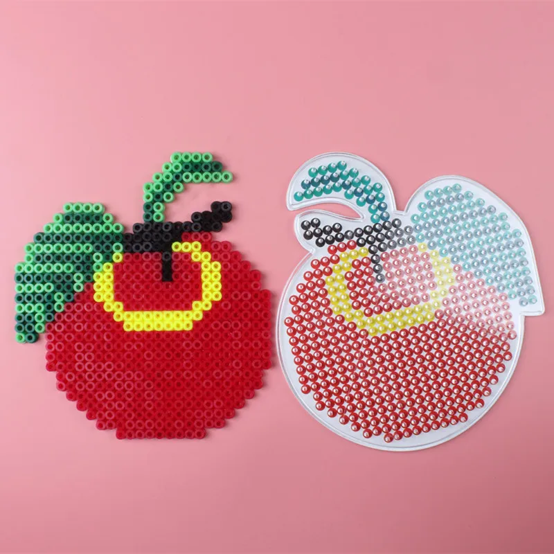 5 мм Perler бисер pegboard головоломки игрушки Hama Бусы развивающие 3D головоломка прозрачный Форма шаблон для детей 3 шт./компл