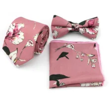 Мужской Полиэстер Дизайнер Тощий цветочный цветной Карманный квадратный носовой платок бабочка галстук комплект галстуков много