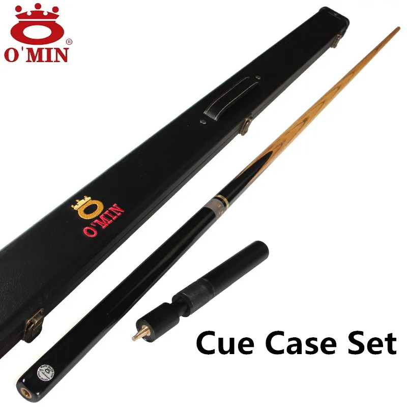 cue case set О 'мин снукер кии, модель классический, высокий уровень, 145 см длина кия наконечник 9,8 мм, 3/4 шарнирные кии, ручной работы бильярдная палка - Цвет: cue case set