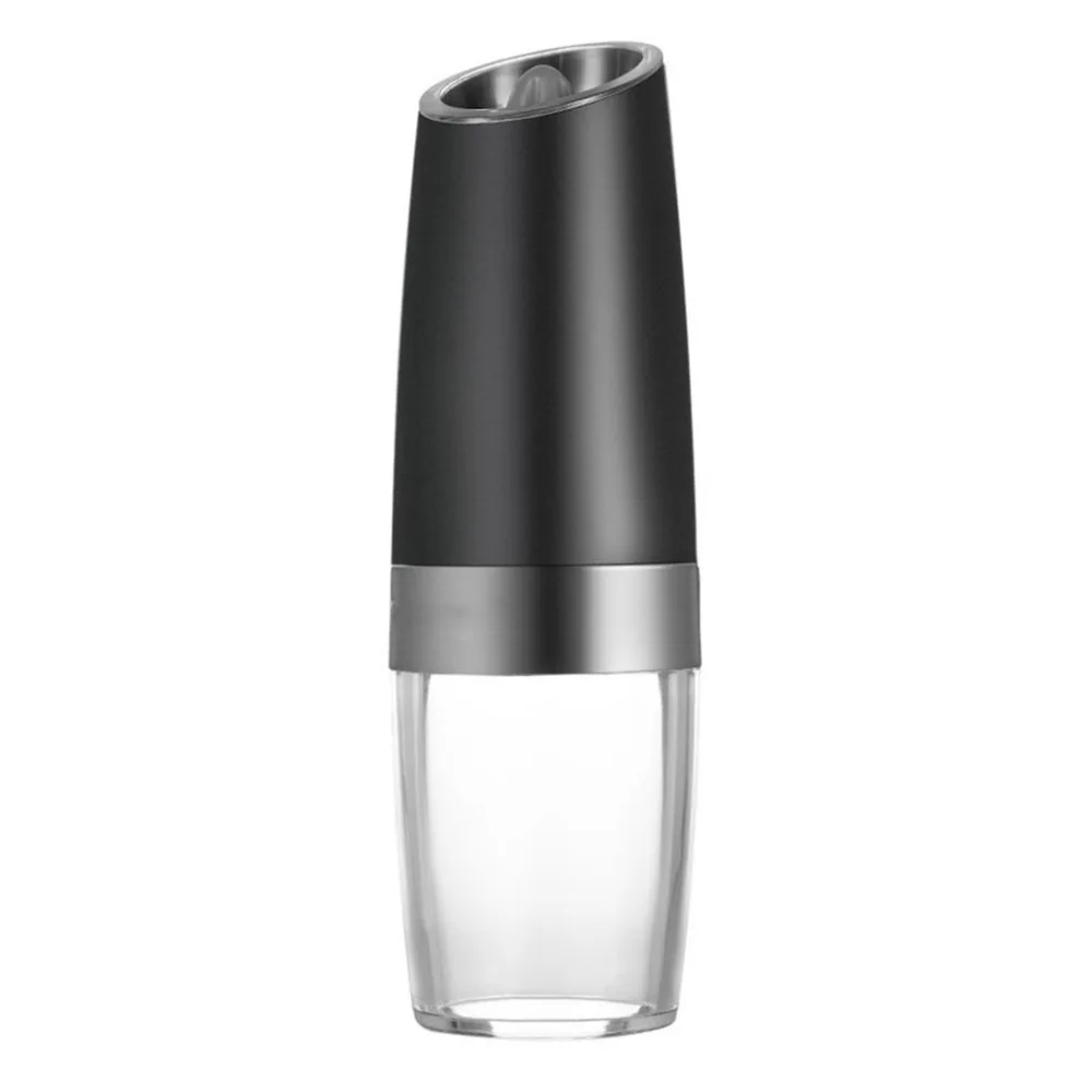 

Electric Gravity Pepper Grinder with LED Light Automatic Salt Mill Muller Battery Powered Kitchen Seasoning Grinding Tool