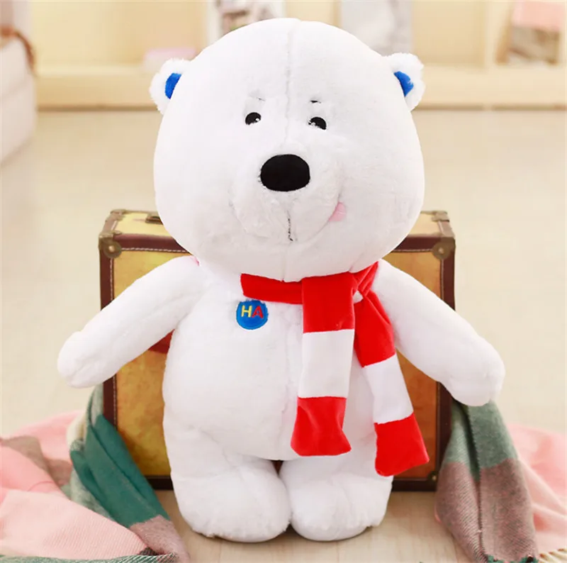 stuffed plush white bear toy5