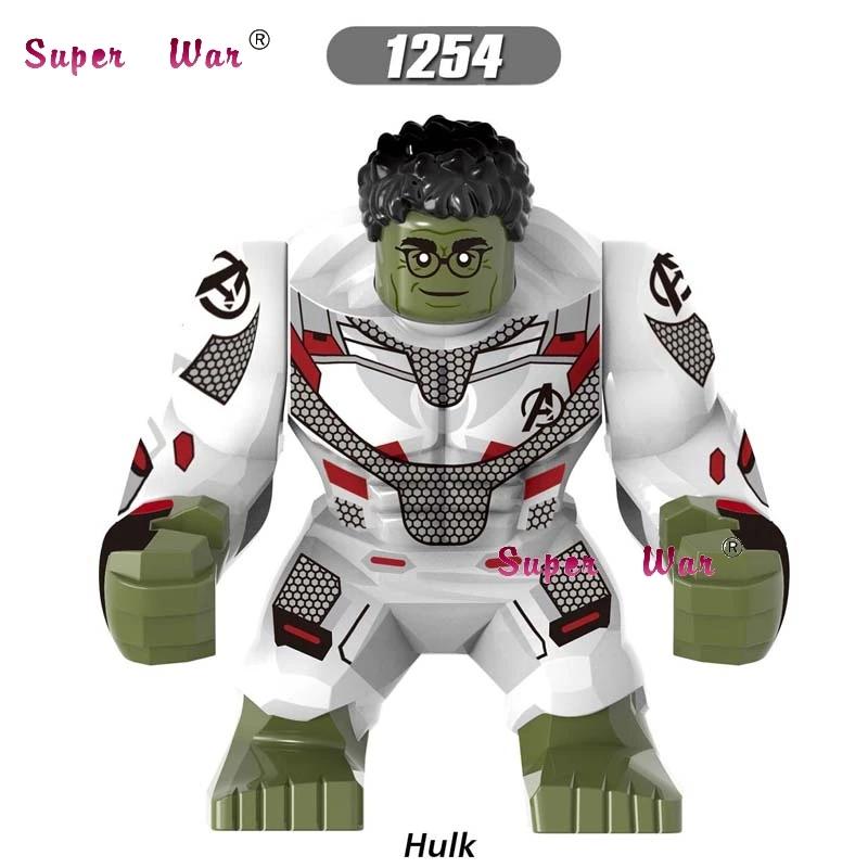 

Single Marvel Avengers Endgame Big size Thanos Space Hulk Iron Man Spiderman Black Dwarf Panther building blocks Kid Toys