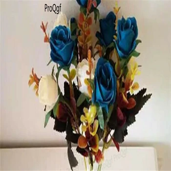 

Prodgf 2Pcs A Set double color rose fake