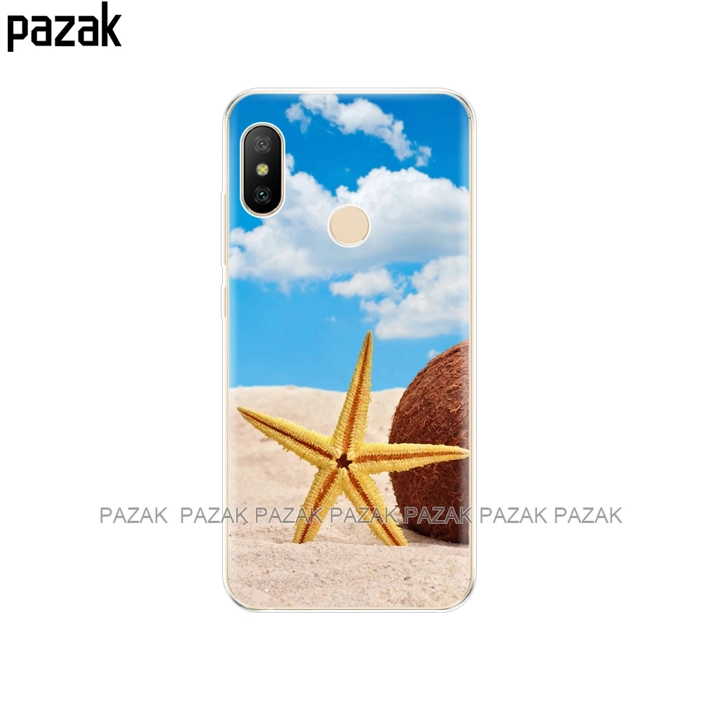 61386 Силиконовый чехол для Xiaomi Mi A2 LITE, чехол из мягкого ТПУ для задней панели телефона, чехол для Xiaomi Mi A2 LITE, защитный чехол с рисунком - Цвет: 61386