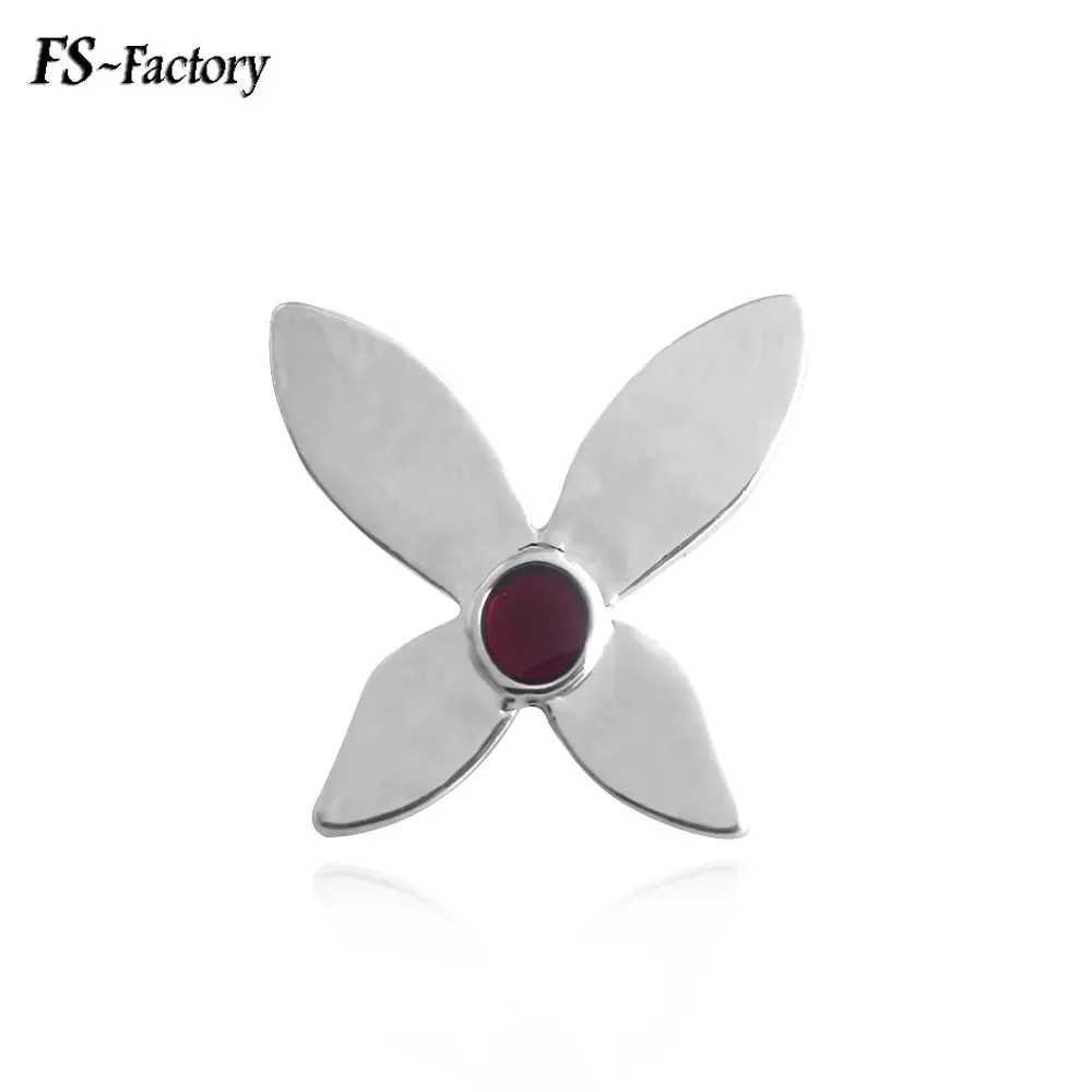 

Pins Brooches Akumas Purple Stone Butterfly Badge Brooch Women Men Kids Souvenir Jewelry