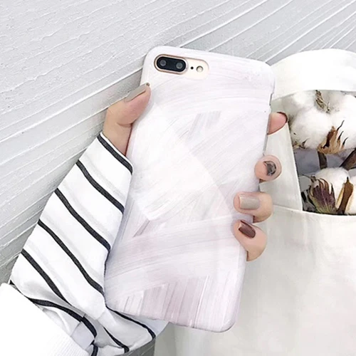 

YHCSZ Graffiti Painting Simple Smooth Soft Shockproof Case for iphone 6 6s 7 8 plus X