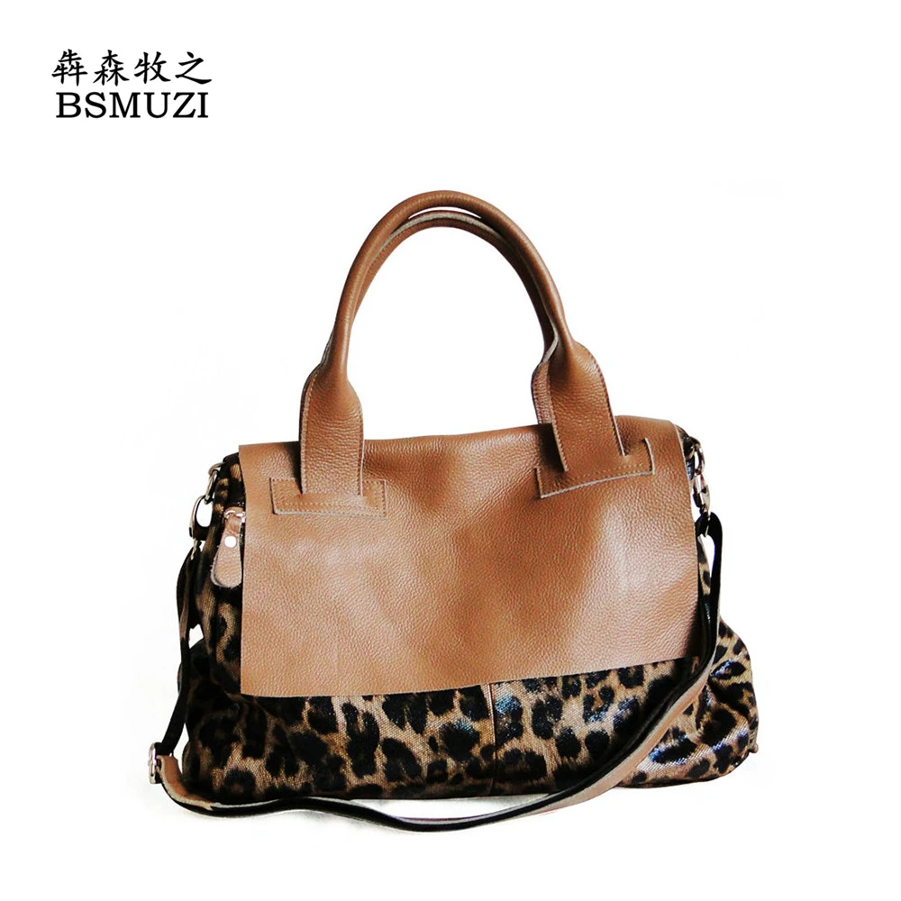 Newest Women Leopard Bag Brand Famous Genuine Leather Italian Newest Women Leopard Bag Brand Famous Genuine Leather Italian Handbags Totes Kabelky Las Bags Bolsa Feminina De Couro In Shoulder From Luggage