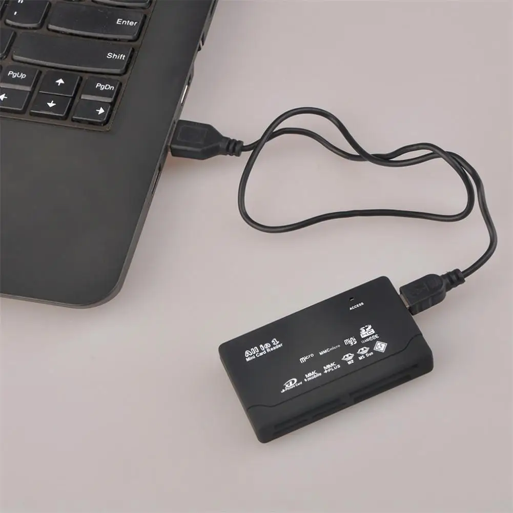 USB кард-ридер все в одном USB кард-ридер USB внешний SD SDHC Mini Micro M2 MMC XD CF для USB V2.0 для XP/Vista/Win 7