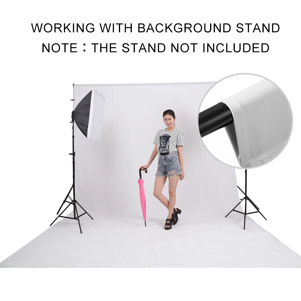 

3Mx3M 100% Cotton Photo Studio Background White Photography Backdrops Photography Background