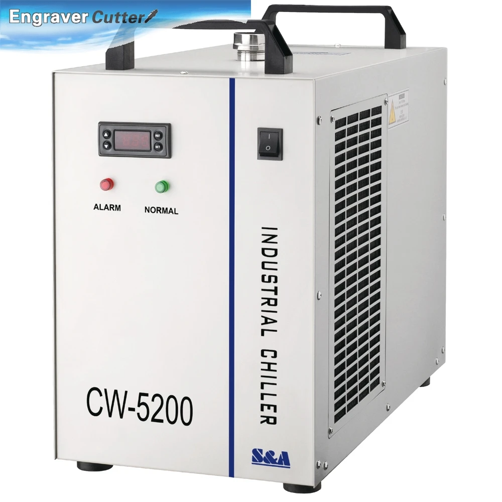 CW 5200DG Industrial Water Chiller (AC 1P 110V 60Hz) for One 130W or