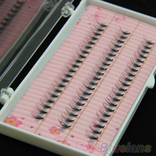 

60pcs Professional False Eyelashes Makeup Individual Cluster Eye Lashes Extension Grafting Black Fake Eyelashes Cosmetic Tool