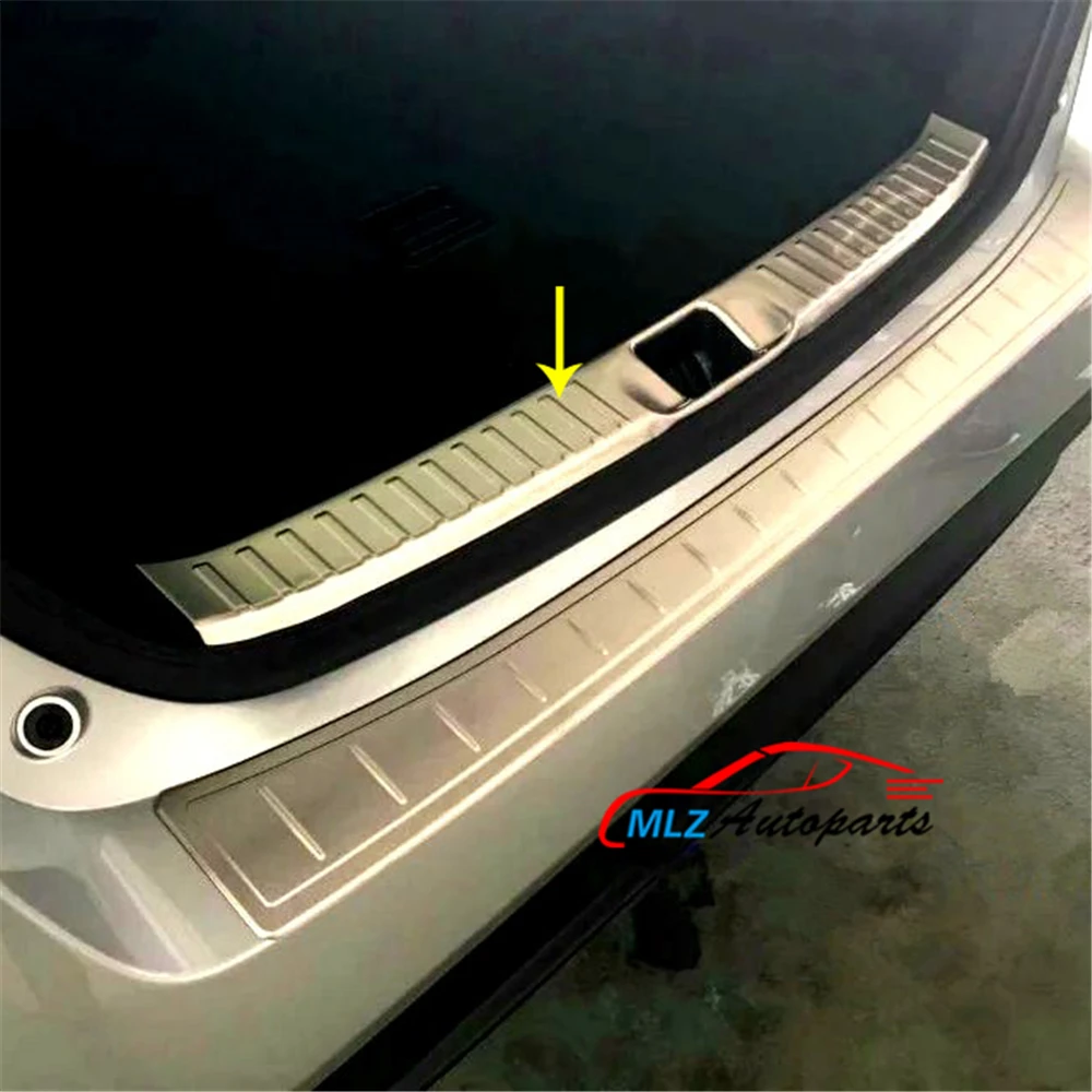 

Stainless Steel Inner Rear Bumper Protector Sill Plate Cover Interior Trunk Guard Skid Trim For Toyota Prius 2016
