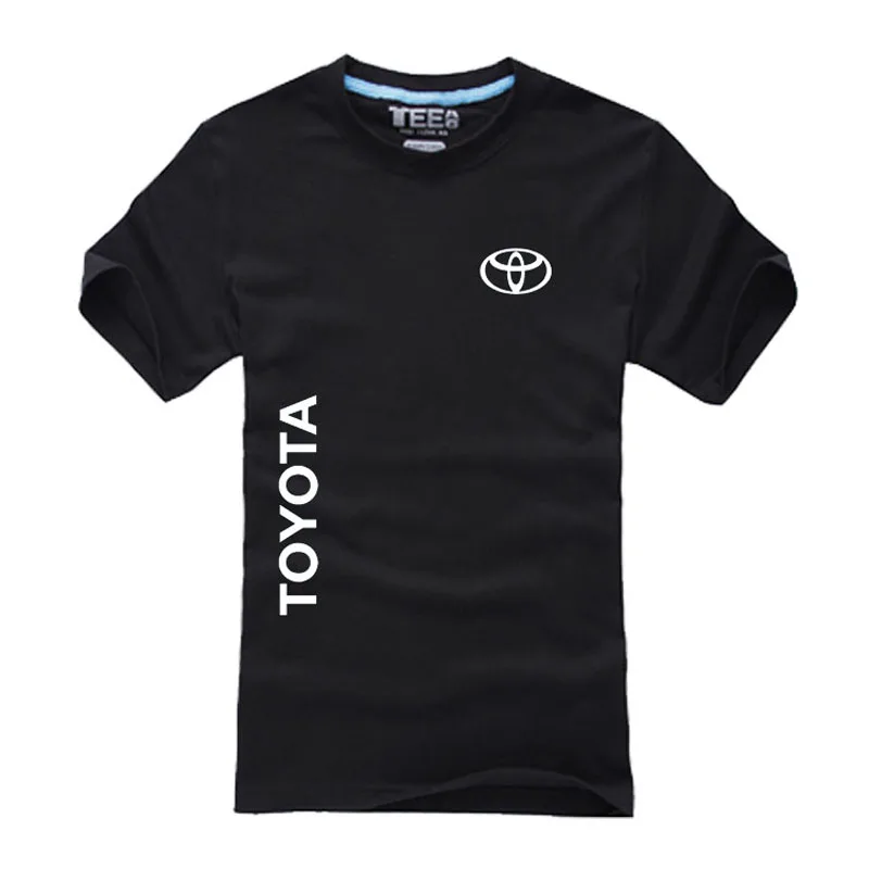 Новые летние футболки с логотипом Toyota Мужская модная футболка из 100% хлопка