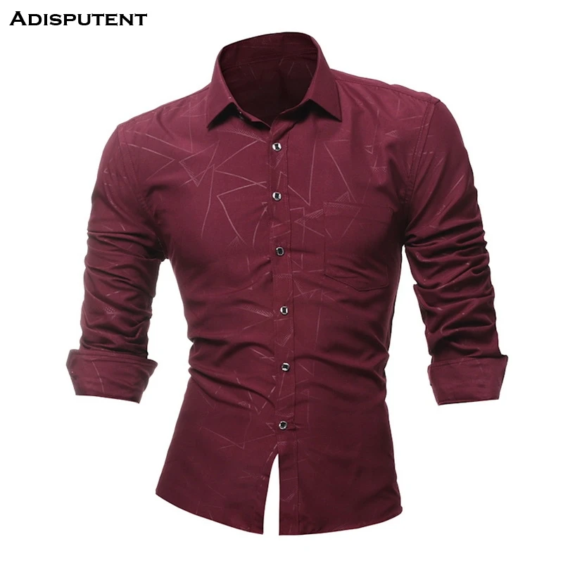 

Adisputent fashion Men's Formal shirts French Cuff Dress Shirts Fashion Cufflinks Casual Long sleeve Slim Fit shirt