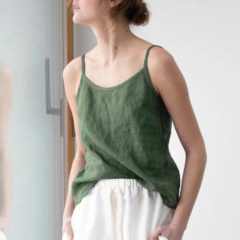 Heydress женские летние сексуальные льняные топики винтажные однотонные женские сексуальные Свободные верхние крышки уличные женские безрукавки