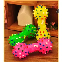 Popular Pet Sound Toys Big Bone One Size Rubber Dumbbell Modelling Toys Bone lovely Cat and Dog Pet Toys