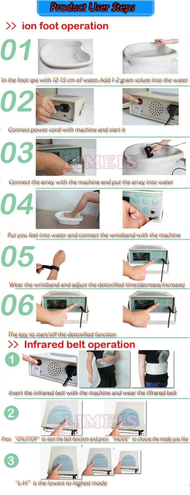 ion foot detox spa machine ionice cleanser foot bath machine 8