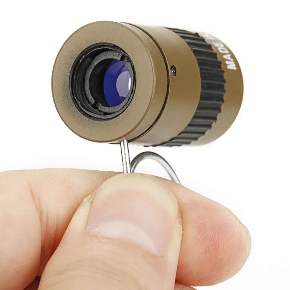 

VEKKLA 2.5x17.5mm 2.5X Magnification Monocular Telescope Ultra Miniature Finger Buckle Pocket Handheld Telescope rotary focus