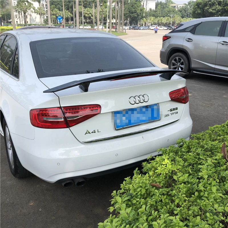 Для Audi A4 спойлер 2011- для Audi A4 A3 TF надрезаемая подкладка, ABS Материал заднее крыло автомобиля праймер цвет задний спойлер