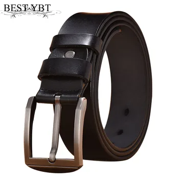 

Best YBT retro Men belt high quality Alloy pin buckle belt Business affairs Men fashion casual simple belt 110-125 cm