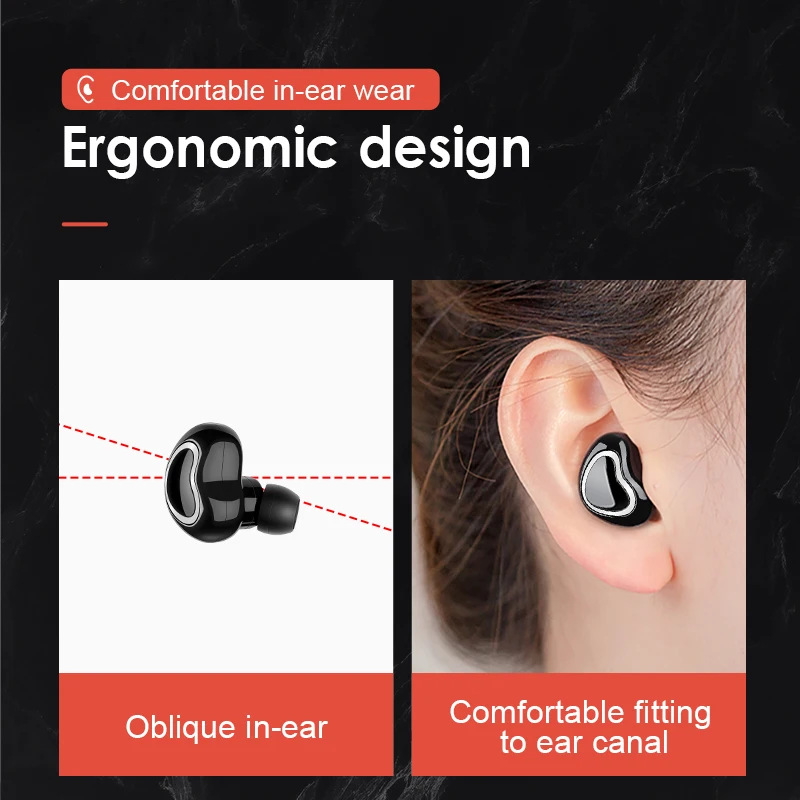 SANLEPUS Мини Bluetooth наушники беспроводные Handsfree Наушники с Micphone/зарядная коробка для