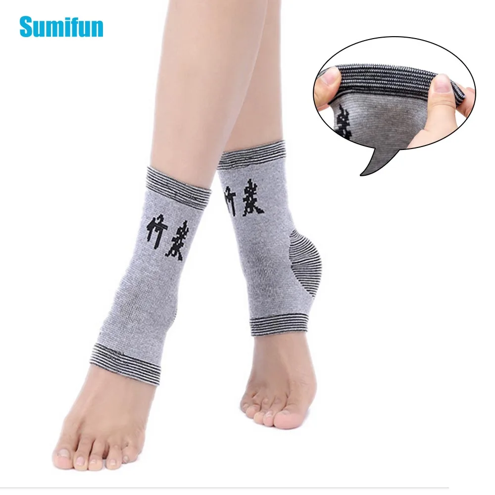 

Elastic Environmental Bamboo Charcoal Ankle Foot Protection Sports Gym Defends Therapy Ankle Protective Leg Brace Support Z774