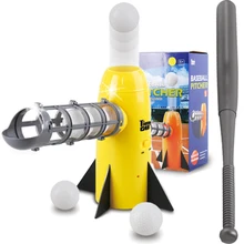 Родитель-ребенок Теннисный Отправитель обслуживание машины с 5 шариками+ бейсбольный бар студенческий кувшин учебный робот спортивная игрушка подарок 4* AA батареи