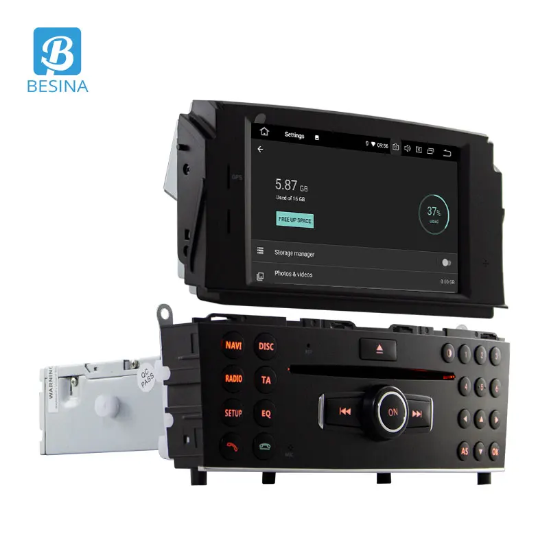 Автомобильный DVD плеер Besina 1 Din Android 10 0 для MERCEDES BENZ C Class C200 C180 W204 GPS навигация Wi Fi