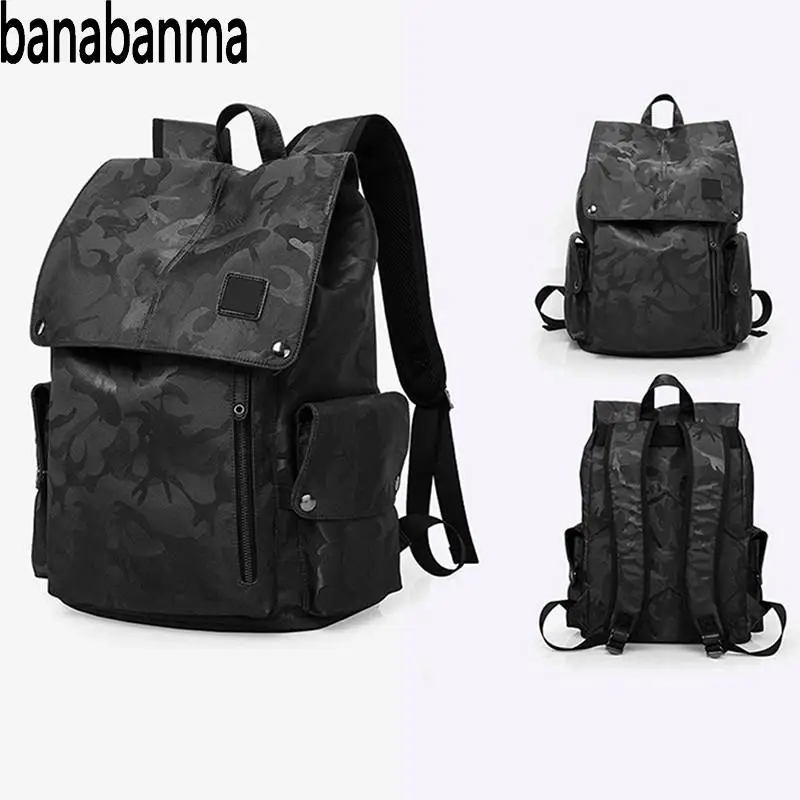 

Banabanma Fashion Men Backpack Casual Backpack Large Capacity for Men Boy for School Casual Out-of-door Backpack ZK40