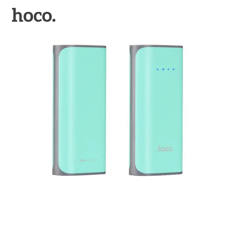 HOCO B21 5200 мАч 18650 мини USB банк питания портативный мобильный телефон внешний аккумулятор зарядное устройство банк питания для iPhone 8 7 Plus Xiaomi - Цвет: green