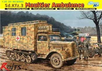 

RealTS Dragon model 6766 1/35 Sd.Kfz.3 Maultier Ambulance plastic model kit