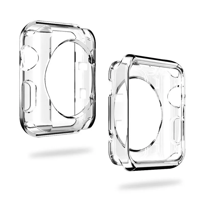 2pcs Accessories For Apple Watch Case iWatch 3/2/1 42mm/38mm TPU Screen Protector Hd Clear Ultra-thin Cover | Мобильные телефоны и