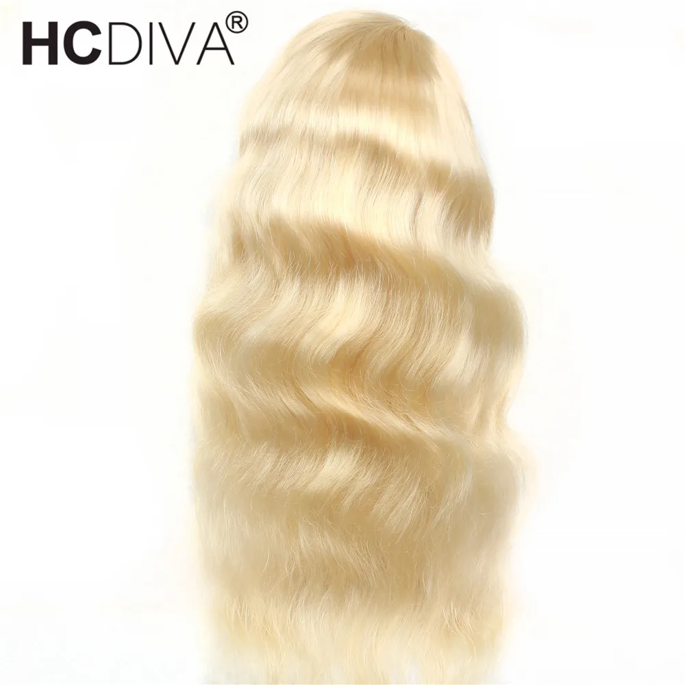 Прозрачный парик из натуральных волос Remy, Перуанская волна тела 613, парик из человеческих волос 150%, бесклеевая, HD, парики из натуральных