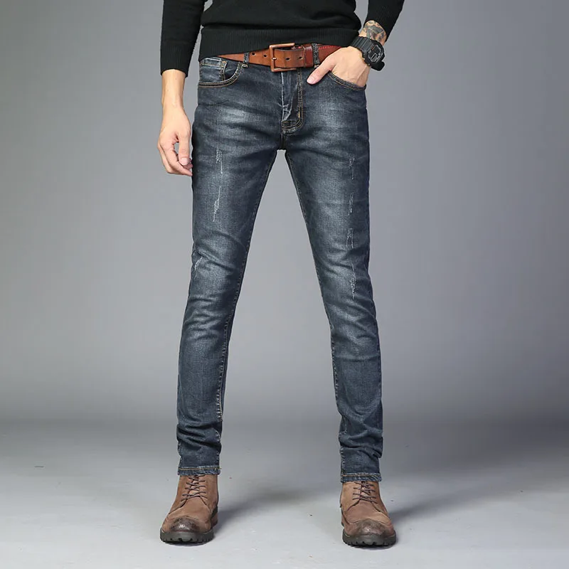 2018 New Fashion Jeans Pria Slim Fit 