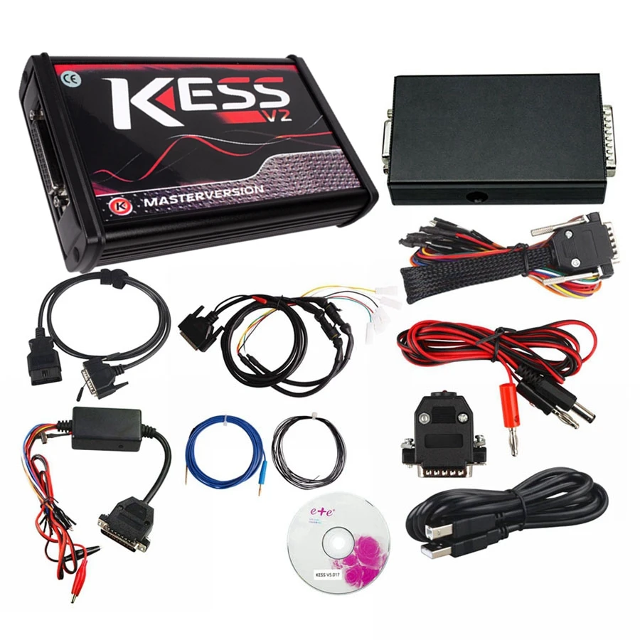 ЕС красный KESS V2.47 5,017 KTAG V2.25 7,020 онлайн Версия светодиодный BDM Рамка BDM зонд 22 шт. KESS 2,47 KTAG 4 светодиодный ECU программирование