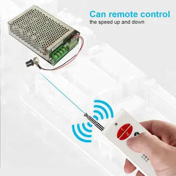 

Wireless Remote Control DC Motor Governor Speed Controller 12V/24V/30V 30A Forward and Reverse speed regulator for dc motors